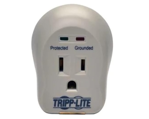 SPIKECUBE Tripp-Lite-1-Outlet-Surge-Protector-Front View