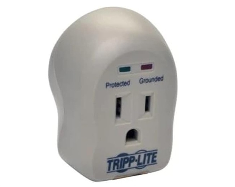 SPIKECUBE Tripp-Lite-1-Outlet-Surge-Protector-Lateral View