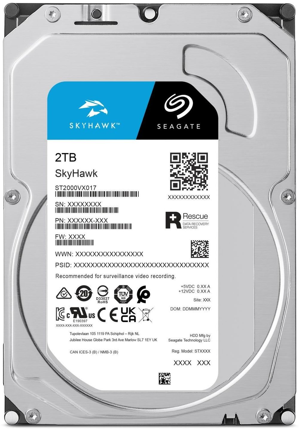 テレビ SHARP LC50U45 + Seagate HDD 2TB USB3.0 Seagate SkyHawk en Panamá | Pana Compu