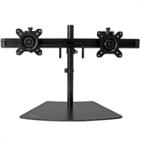 StarTech.com ARMBARDUO - Soporte Doble para Monitor, Negro, Hasta 24", Peso Máximo 8Kg por brazo, Acero y Aluminio