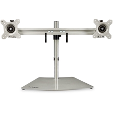 StarTech ARMDUOSS - Soporte para Monitor, Plata, Hasta 24 Pulgadas, Peso Máximo 8Kg per arm, 87 x 13.5 x 51.5cm