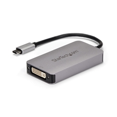 StarTech CDP2DVIDP - Video Adapter, USB-C Male to DVI Female, Up to 2560 x 1600, 15.2cm, Gray