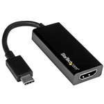 StarTech CDP2HD - Adaptador de Video, USB-C Macho a HDMI Hembra, Hasta 3840 x 2160 a 30Hz, 6.7cm, Negro