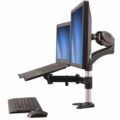 StarTech.com ARMUNONB Soporte de Monitor y Laptop Vista Lateral