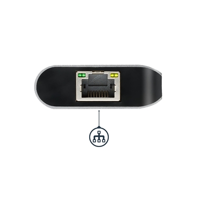 StarTech.com DKT30CSDHPD 6 Ports USB HUB Adapter 3.0 Gigabit Ethernet Port View