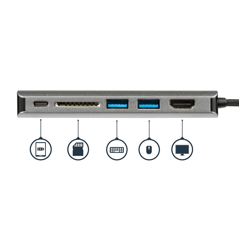 StarTech.com DKT30CSDHPD 6 Ports USB HUB Adapter 3.0 Interface View