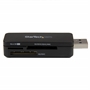 StarTech.com FCREADMICRO3 SD MicroSD MS Memory Media Reader USB 3 Side View
