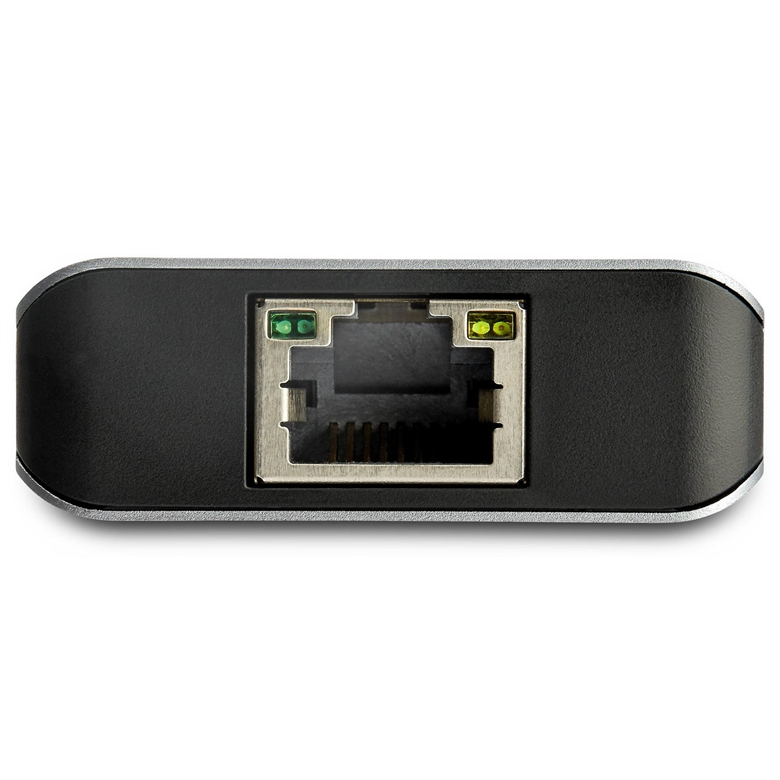 StarTech.com HB31C2A1CGB Hub USB 3.1 de 3 Puertos con LAN Vista Puerto LAN