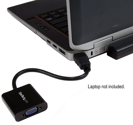 StarTech.com HD2VGAE2 Video Adapter HDMI Male to VGA Female Laptop