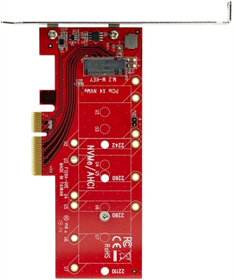 StarTech.com PEX4M2E1 Adaptador x4 PCI Express 3.0 to M.2 PCIe NVMe SSD Vista de Arriba