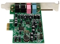 StarTech.com PEXSOUND7CH Tarjeta de Sonido PCIe de 7.1 Canales Vista Trasera