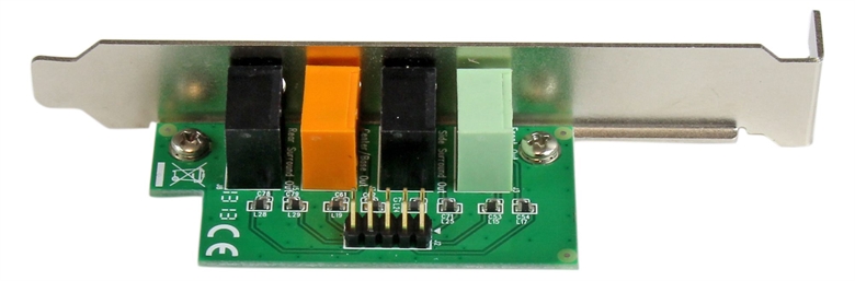 StarTech.com PEXSOUND7CH Tarjeta de Sonido PCIe de 7.1 Canales Jacks de Sonido