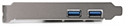 StarTech.com PEXUSB3S23 x1 PCI Express 2.0 to 2 USB 3.0 Ports Adapter Front View