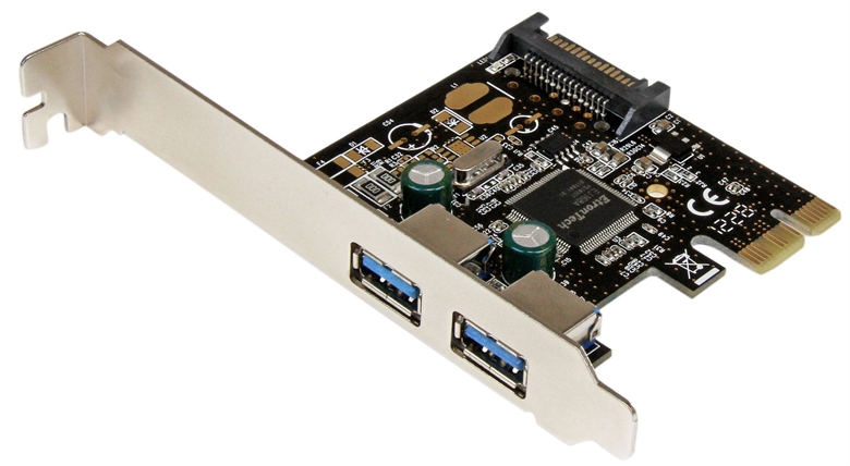 StarTech.com PEXUSB3S23 Adaptador x1 PCI Express 2.0 a 2 USB 3.0 Puertos