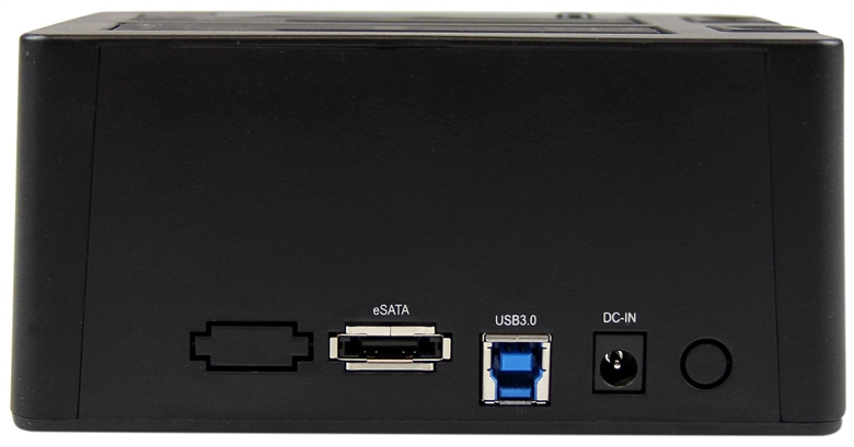 StarTech.com SDOCK2U33EB Docking Station eSATA USB 3.0 de 2 Ranuras para Disco Duro o SSD SATA de 2.5" o 3.5" Puertos