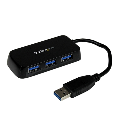 StarTech.com ST4300MINU3B Hub USB 3.0 de 4 Puertos Vista Completa