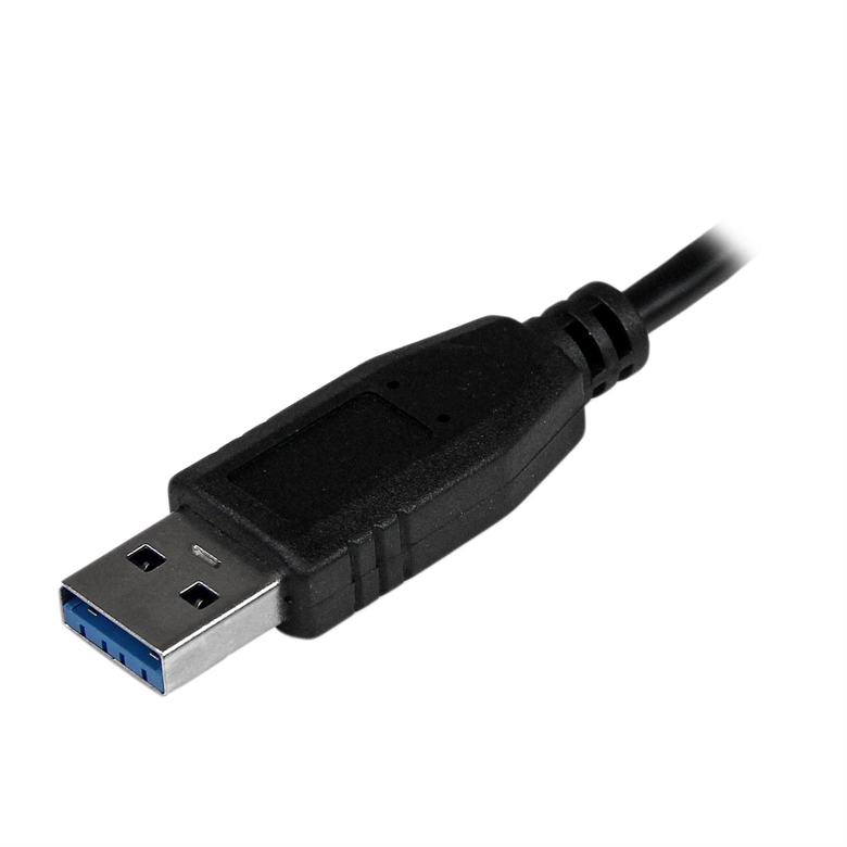 StarTech.com ST4300MINU3B Hub USB 3.0 de 4 Puertos Vista Cable de Subida