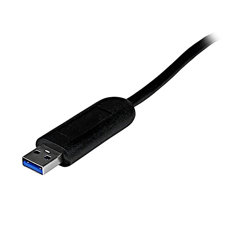 StarTech.com ST4300PBU3 Hub USB 3.0 de 3 Puertos Vista de Conector de Entrada