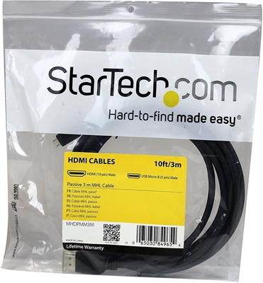StarTech MHDPMM3M Cable Micro USB a HDMI Empaque