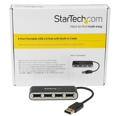 Startech ST4200MINI2 USB Hub 4 puertos Caja