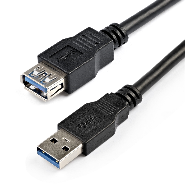 StarTech SuperSpeed Cable de Extensión USB 3.0 Vista de Ambos Conectores
