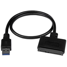 StarTech USB312SAT3CB - USB Cable, SATA to USB Type-A Male, USB 3.1 Gen 2, 50cm, Black