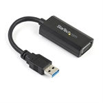 StarTech.com USB32VGAV - Adaptador de Video, USB macho a VGA hembra, Hasta 1920 x 1080, 13.9cm, Negro