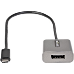 StarTech.com CDP2DPEC - USB Adapter, USB Type-C Male to Displayport, USB 4.0, 30cm, Black