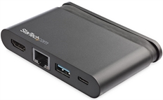 StarTech.com DKT30CHCPD - USB Multiport Adapter, USB Type-C to HDMI 4K, Ethernet, USB Type-A and USB Type-C, USB 3.0, Gray