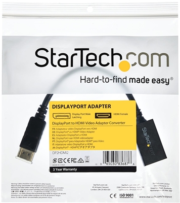 StarTech.com DP2HDMI2 bag view