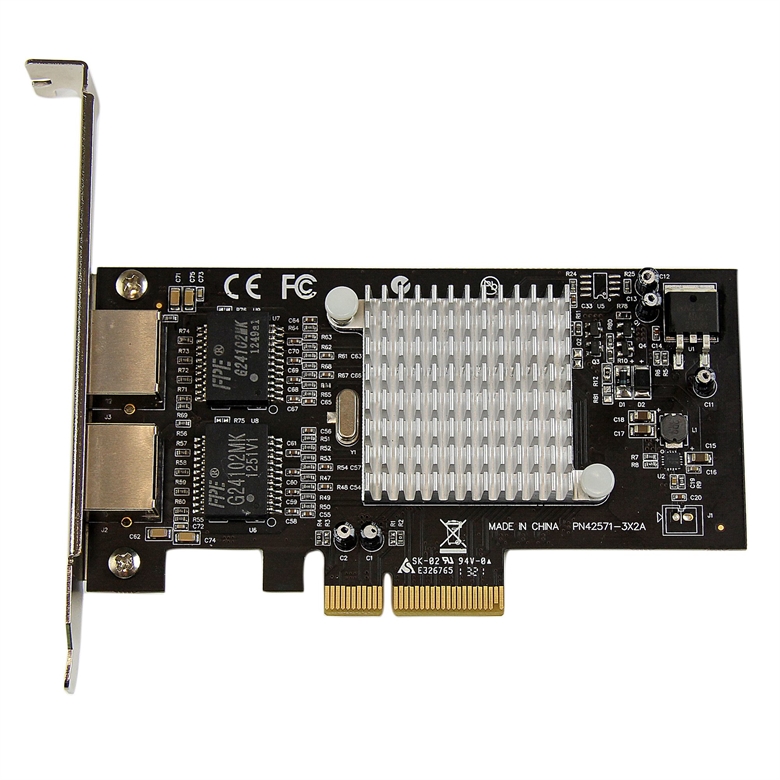 StarTech.com Dual Port PCIe x4 FrontView