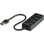 StarTech.com HB30A4AIB - Hub USB, 4 Puertos, USB 3.1, 5Gbps