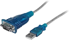 StarTech.com ICUSB232V2 - Cable USB, USB Tipo-A Macho a Puerto Serial RS232, 43cm, Azul