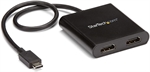StarTech.com MSTCDP122HD - Adaptador de Video, USB Tipo-C Macho a 2x HDMI, Hasta 3840 x 2160, 29.21cm, Negro
