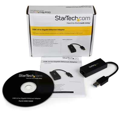 StarTech.com USB31000S USB Network Adapter Package Contents