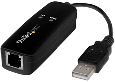 StarTech.com USB56KEMH2 - USB Fax Network Adapter, USB 2.0, Ethernet, Up to 56Kbps