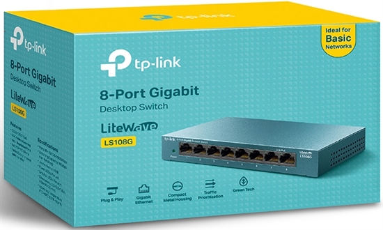 Switch TP Link LS108G 8-Puertos Giga box view