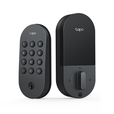 TP-Link Tapo DL100 - Cerradura Inteligente Wi-Fi, Teclado Numérico, Bluetooth, Control Remoto, Negro