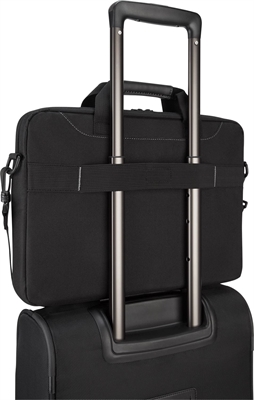 Targus Business Casual Maletin para Laptop, Negro, 15.6" TSS898LP-70 Vista de Correas para Maletas de Ruedas