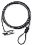Targus  - Cable de Seguridad con Combinación Reconfigurable DEFCON T-Lock, Ranura Kensington, 1.5 m, Negro