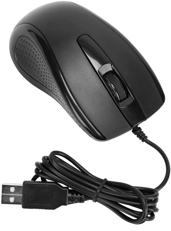 TARGUS MOUSE USB OPTICAL 3 BUTTON Front View 3