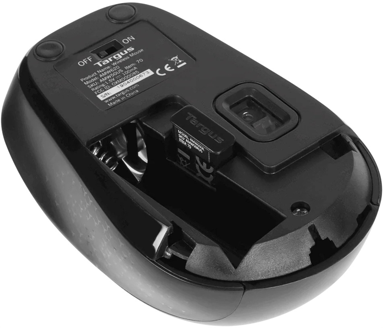 TARGUS MOUSE WIRELESS BLUE TRACE Rear View 4