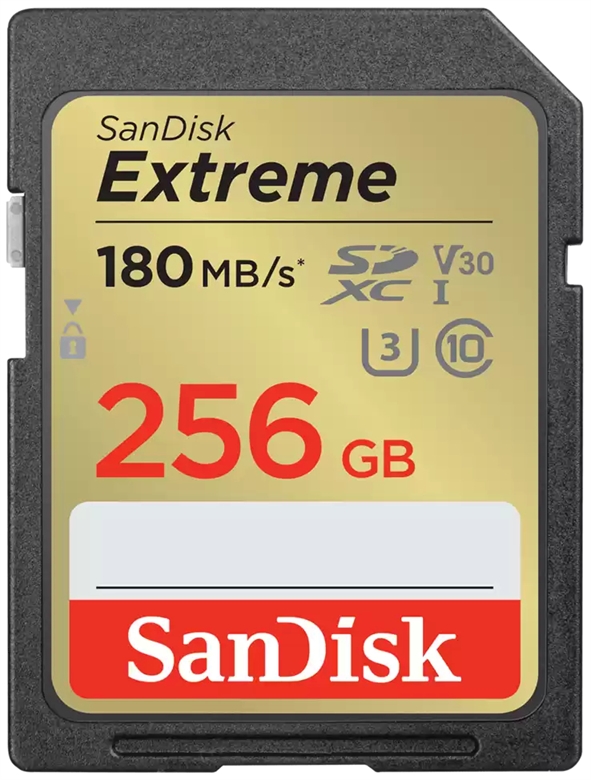 Tarjeta SanDisk Extreme SD 256GB
