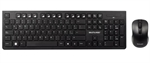 Multilaser  - Combo de Teclado y Mouse Inalámbrico, Conexión 2.4GHz con Nano Receptor, 1200 DPI, Distribución Español, Negro