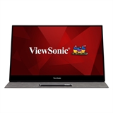 ViewSonic TD1655   - Monitor, 15.6", Full HD 1920x1080p, IPS LED, 16:9, Tiempo de Refresco 75Hz, Táctil, Mini-HDMI, USB-C, con Altavoces, Plateado