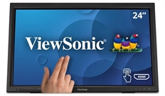 ViewSonic TD2423d - Portable Monitor, 24", FHD 1920 x 1080, MVA, 75Hz Refresh Rate, VGA, HDMI, DisplayPort, Black