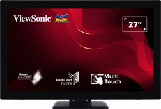 ViewSonic TD2760 - 27" Full HD Touchscreen Monitor, 10-Point Multi-Touch, HDMI, DisplayPort, VGA, Built-in Speakers, Black