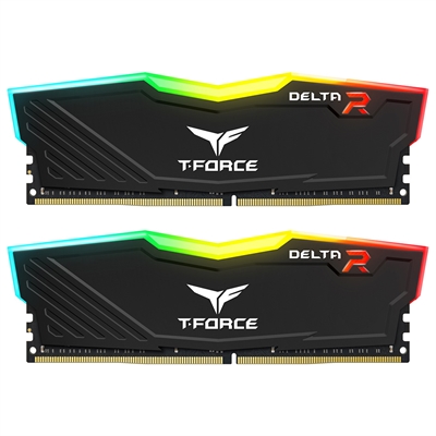 TEAMGROUP T-Force Delta RGB DDR4 Black - RAM Intel XMP doble view