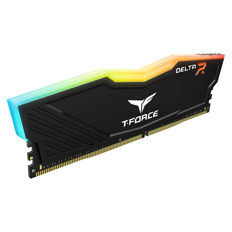 TEAMGROUP T-Force Delta RGB DDR4 Black - RAM Intel XMP side view