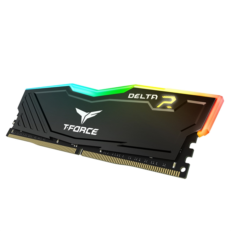 TEAMGROUP T-Force Delta RGB DDR4 Black - RAM Intel XMP top view